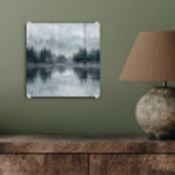 Bos - Meer - Mist - Natuur - Grijs plexiglas 5mm klein -sfeer3