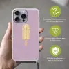 Beige - Ijsje - Spikkels Hoesje iPhone 16 Pro Max met koord klein -sfeer2_NL