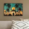 Moskee - Goud - Arabisch - Islamitische canvas 2cm klein -sfeer3