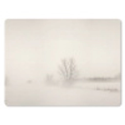 Boom - Mist - Sneeuw - Winter - Minimalistisch muismat rubber klein -3d
