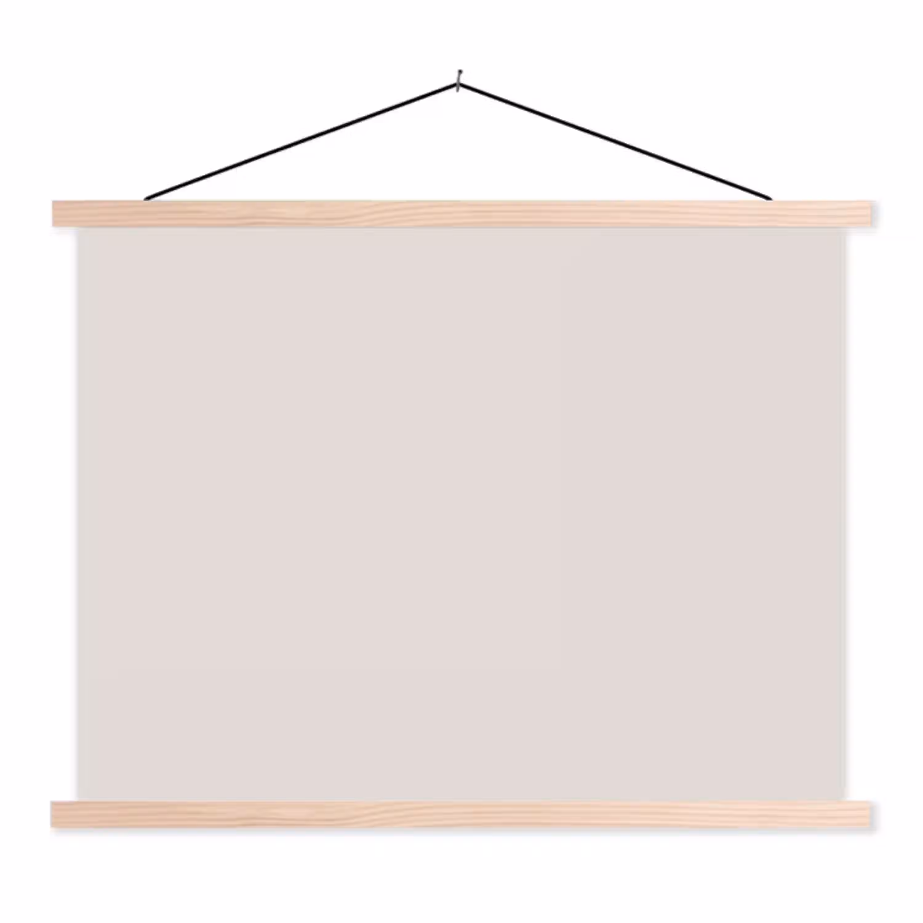 Silent - Sandstone - Grijs textielposter latten blank klein 122 -3d
