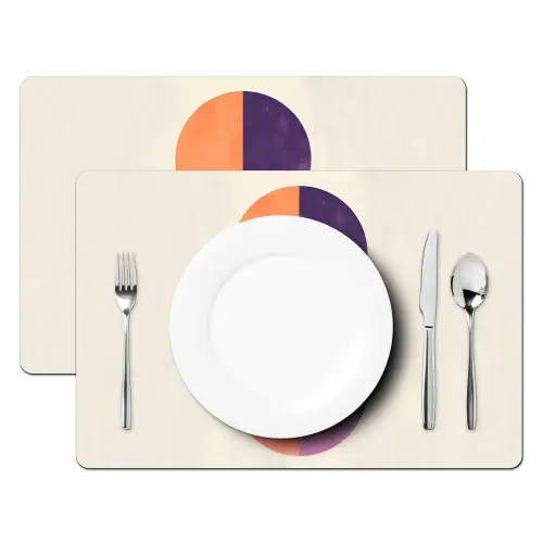 Abstract - Cirkels - Paars Placemat vinyl groot -zzsfeer2_Kitchenyeah-website