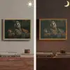 Panda - Hoed - Bril - Pak Light Box met batterij (Wandlamp) middel -sfeer3