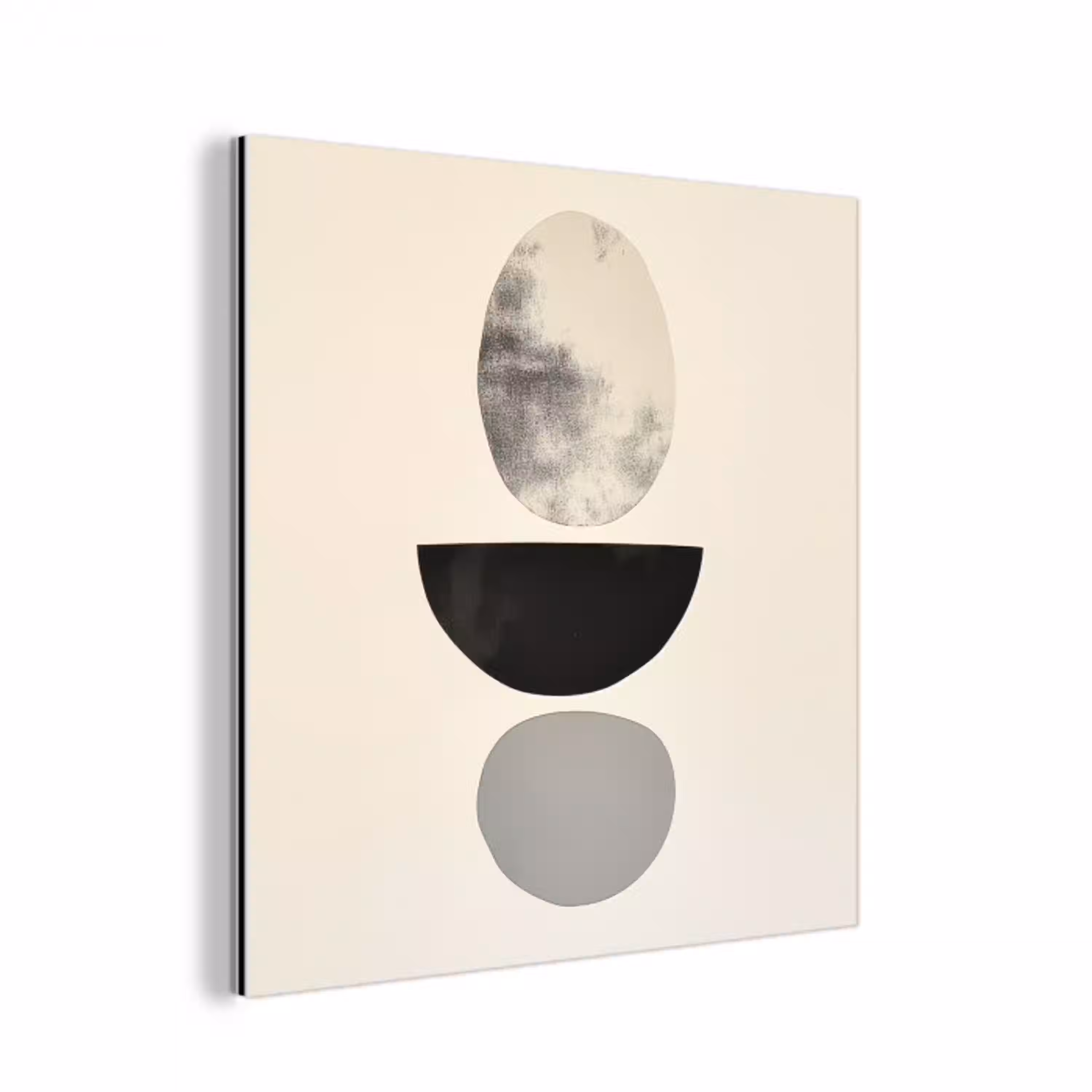 Beige - Japandi - Wabi sabi aluminium wit klein -3d