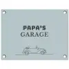 Papa's Garage met auto tuinposter los doek klein -3d