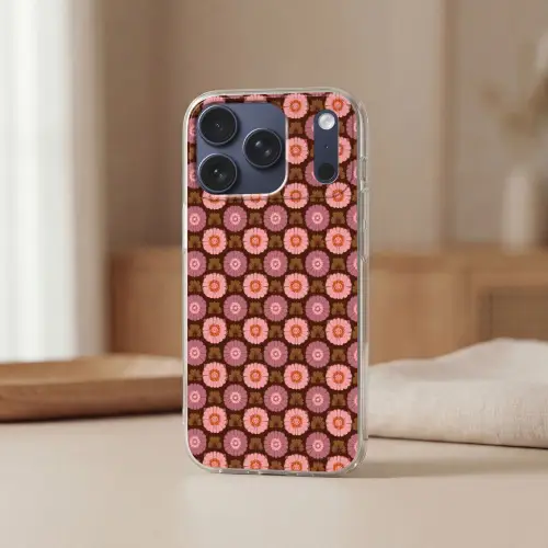 Retro - Madelief - Roze Telefoonhoesje iPhone 17 Pro klein 878 -sfeer2