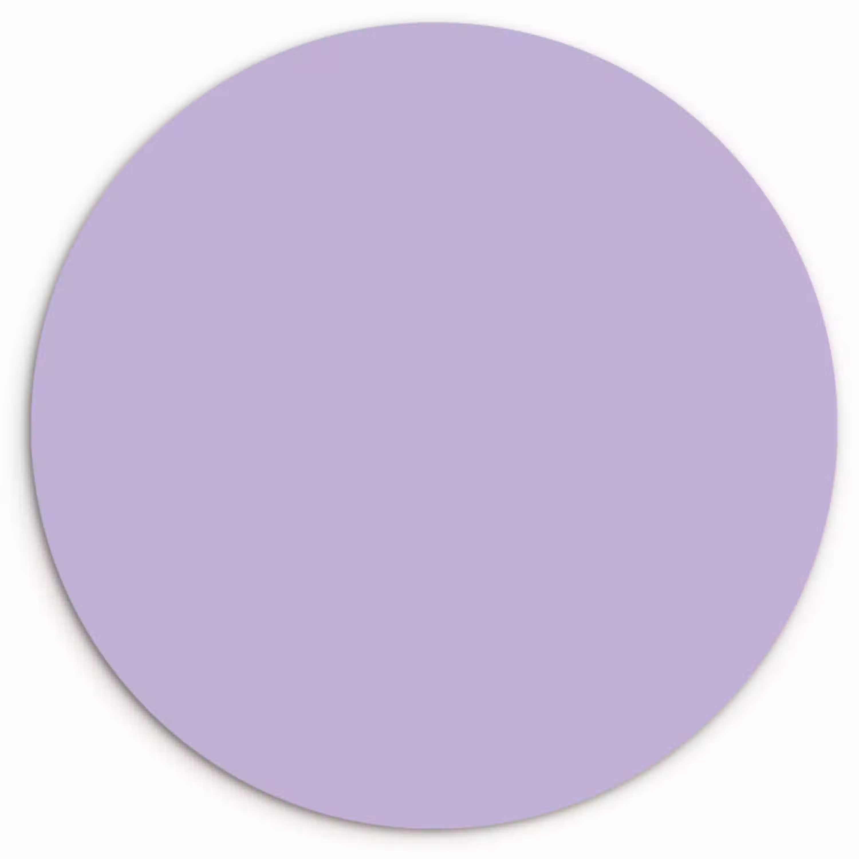 Pastel - Lilac - Paars Wandcirkel kunststof plaat 5mm dik klein 188 -3d