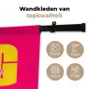 Dream big - Roze - Geel - Minimalistisch Wandkleed katoen klein -sfeer2