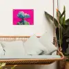 Man - Pak - Wolk - Roze tuinposter los doek klein -sfeer7