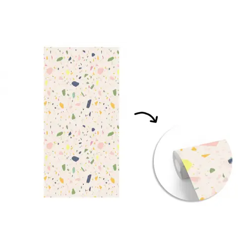 Terrazzo - Patroon - Kleurrijk  - Festival fotobehang vinyl groot 64 -3d