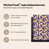 Bananen - Bladeren - Paars Inductie beschermer vinyl 3mm middel 274 -sfeer2