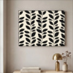 Botanisch - Dessin - Zwart - Beige Textielframe zwart klein 947 -sfeer2