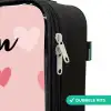 Hartjes - Patroon - Roze Kinderkoffer - Zwart klein -rits_NL