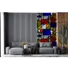 Mondriaan - Glas in lood - Oude Meesters - Kunstwerk - Abstract - Schilderij fotobehang vinyl groot -bank