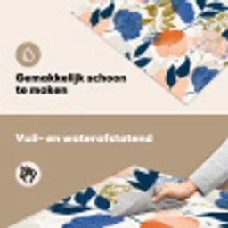Bloemen - Botanisch - Kleurrijk Inductie beschemer met haakjes klein 777 -ky-schoon-nl
