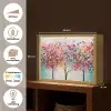Kunst - Bomen - Natuur - Acryl Light Box met batterij (Wandlamp) middel -USP_websiteoverzichtNL