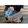 Golven - Blauw - Schuim laptophoes neopreen klein -tas