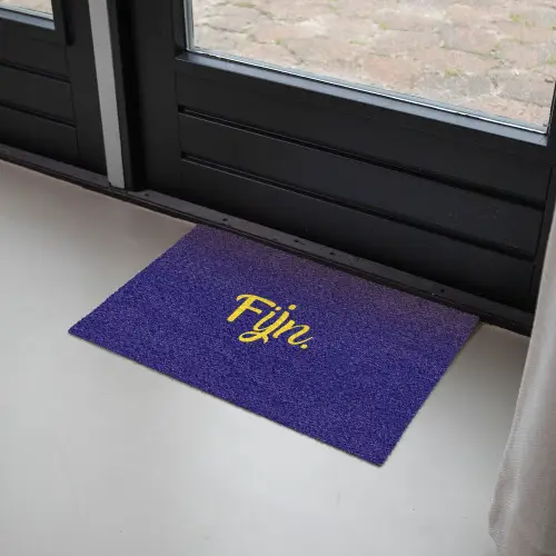 Blauw - Geel - Fijn Deurmat klein -sfeer2