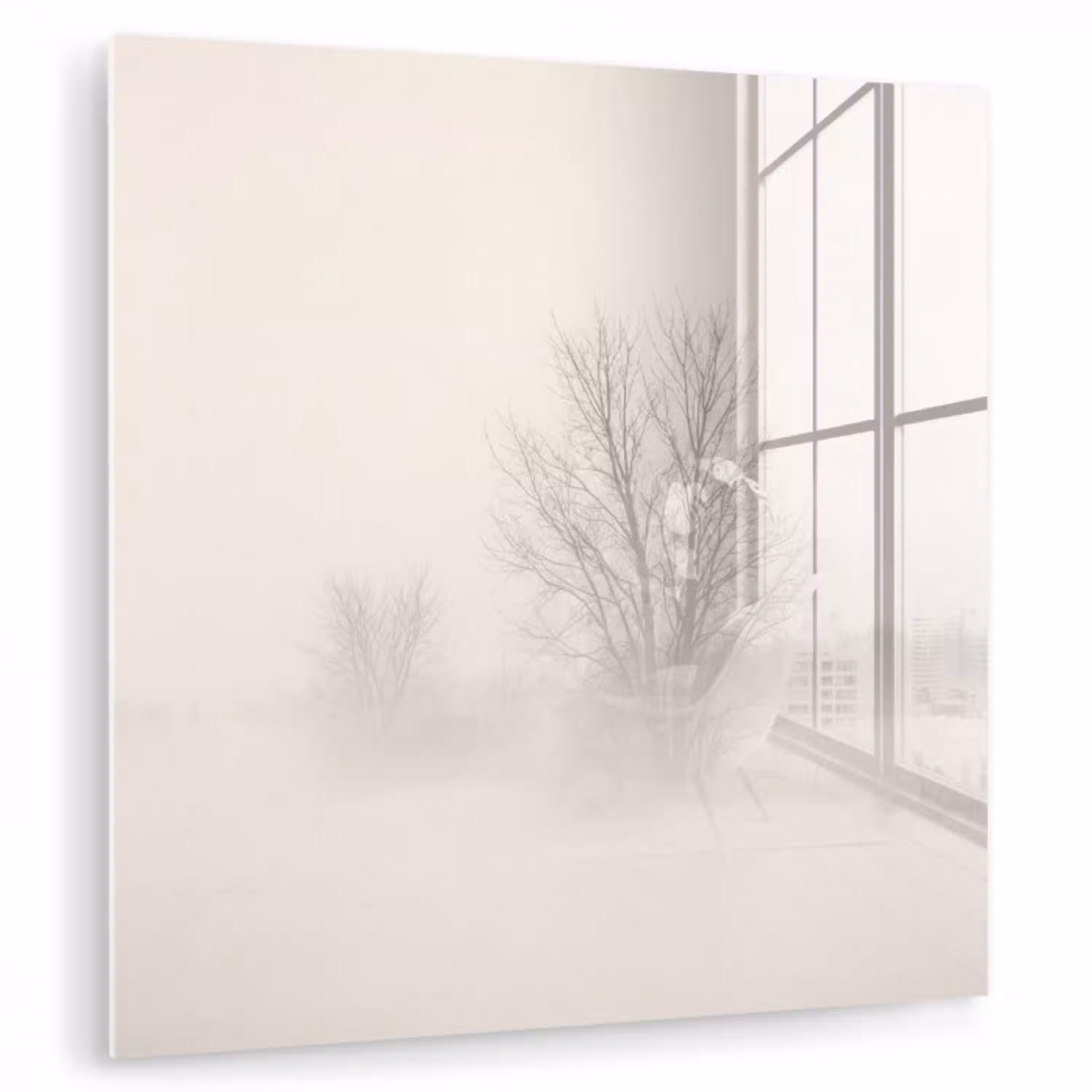 Boom - Mist - Sneeuw - Winter - Minimalistisch plexiglas 5mm klein -zzzproduct_nieuw