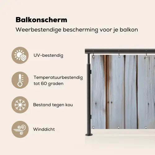 Hout - Planken - Verweerd Balkonbeschermer Duitsland klein -specs_NL