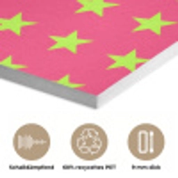 Sterren - Patroon - Roze PET vilt klein 837 -closeup_DE