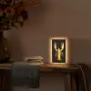Kreeft - Geel - Stippen - Effen Light Box met kabel (Tafellamp) klein -sfeer4