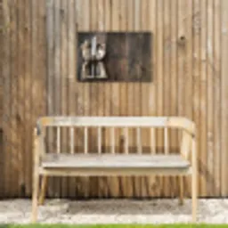 Bestek - Strikje - Zilver Tuinposter op houten frame 2 cm dik klein -sfeer4