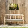Bospad bij zonsopgang Tuinposter op houten frame 2 cm dik klein -sfeer4