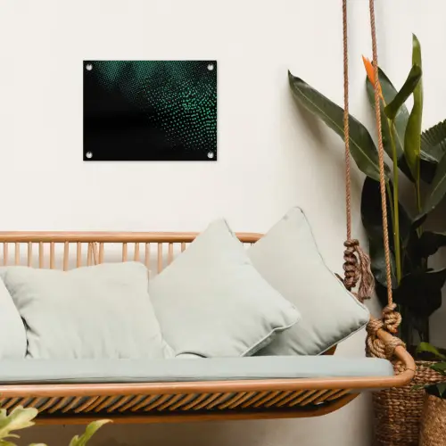 Gaming - Stippen - Groen - Vervagen tuinposter los doek klein -sfeer7