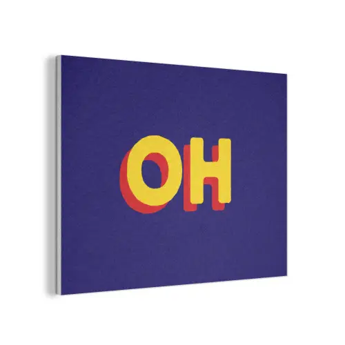 Blauw - Geel - OH - Schaduw PET vilt klein -3d