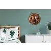 Specerijen - Kruiden - Lepels - Zout - Bruin - Keuken Wandcirkel aluminium klein -slaapkamer
