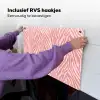 Zebra - Print - Roze Inductie beschemer met haakjes klein 777 -ky-ophangen-nl