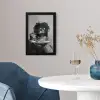 Vrouw - Pasta - Zwart - Wit fotolijst zwart zonder passe partout klein -sfeer4