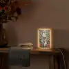 Kerstfeest - Dennenbos - Rood Light Box met kabel (Tafellamp) klein -sfeer4