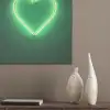 Neon - Groen - Licht PET vilt klein -sfeer6_closeup