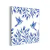 Modern - Vogels - Delfts - Blauw aluminium wit klein -3d