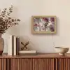 Goud - Marmer - Paars Light Box met kabel (Tafellamp) klein -sfeer2