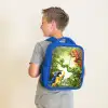 Dieren in de jungle Kinderrugzak - Blauw middel -sfeer2