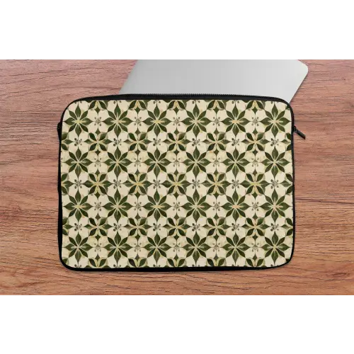 Tegel - Dessin - Groen laptophoes neopreen klein 279 -tafel