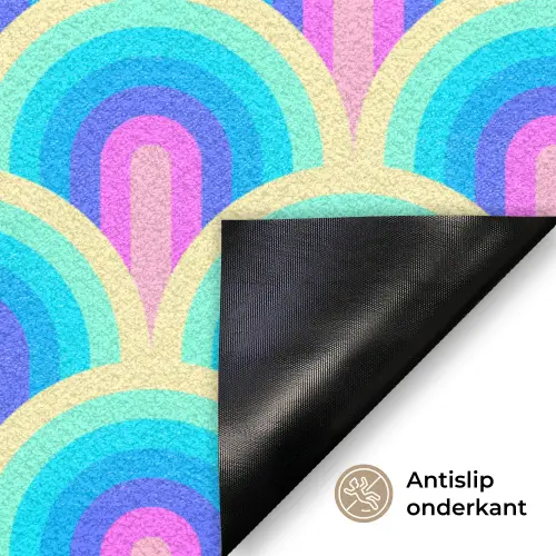 Regenbogen - Waaier - Vrolijk Deurmat klein 898 -antislip_NL