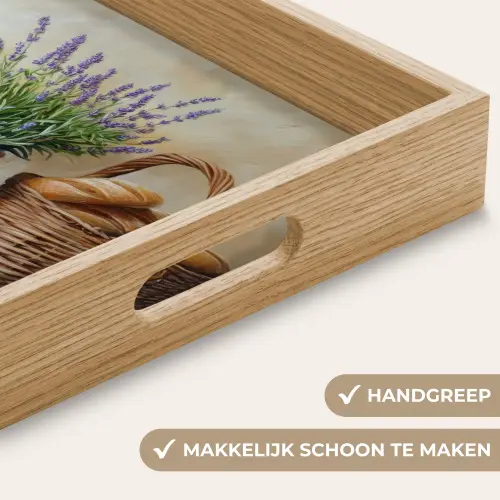 Lavendel - Brood - Stilleven Dienblad Rechthoek middel -USP_HandgreepNL
