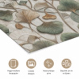 Elegant - Bladeren - Groen poster papier klein 62 -closeup_NL