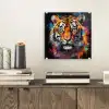 Tijger - Graffiti - Dieren - Zwart plexiglas 5mm klein -sfeer1