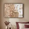 Droogbloemen - Beige - Bloemen - Natuur Textielframe zwart klein -sfeer1