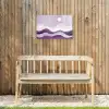 Golven - Heuvels - Abstract - Paars Tuinposter op houten frame 2 cm dik klein -sfeer4