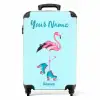 Flitsende flamingo NBS - Handbagage koffer - Kinderen Unisex middel -productfoto_recht