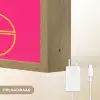 Minimalistisch - Roze - Dream big - Grafisch Light Box met batterij (Wandlamp) middel -USP_websiteoplaadbaarNL