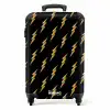 Patronen - Gouden bliksem op zwarte achtergrond NBS - Handbagage koffer - Kinderen Unisex middel -productfoto_recht