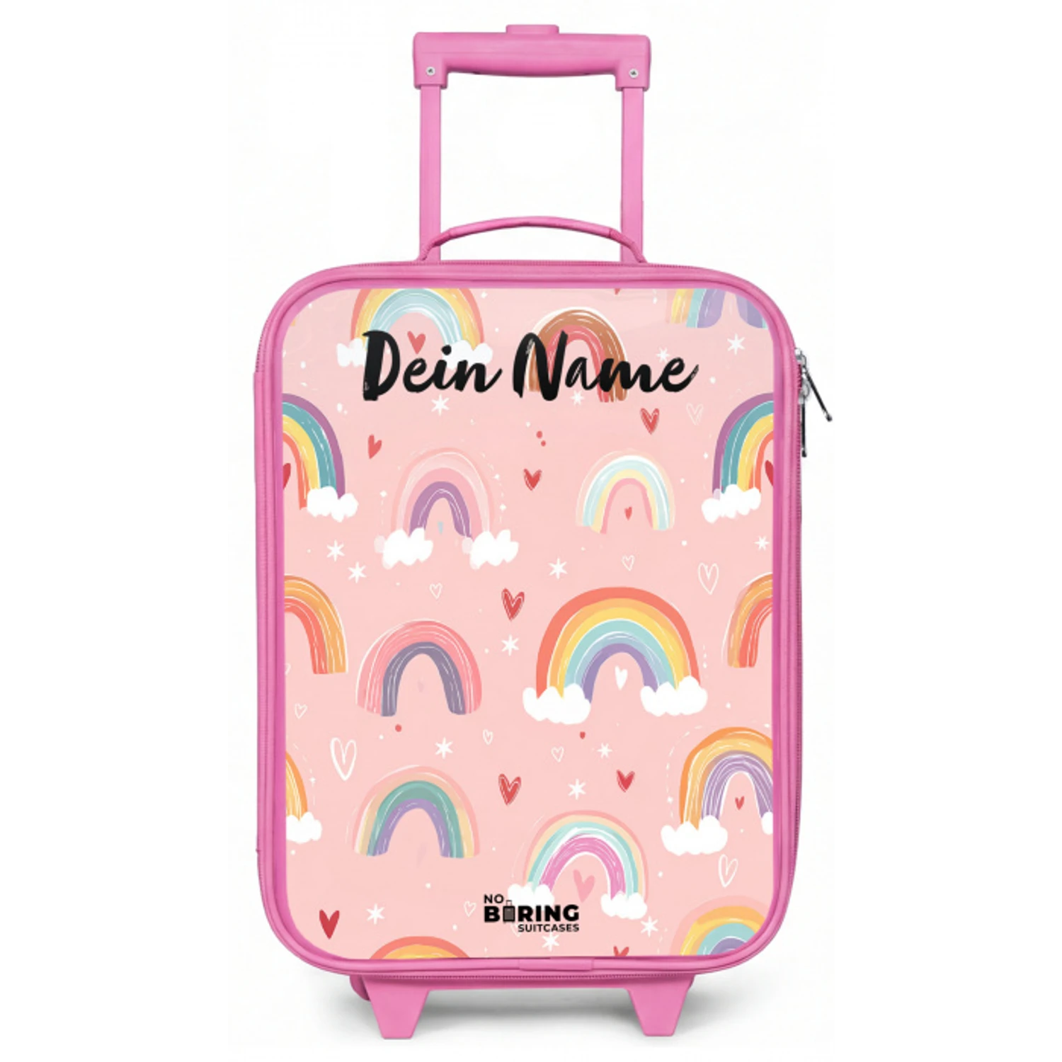 Regenboog - Patroon - Pastel Kinderkoffer - Roze klein -zz3dotto