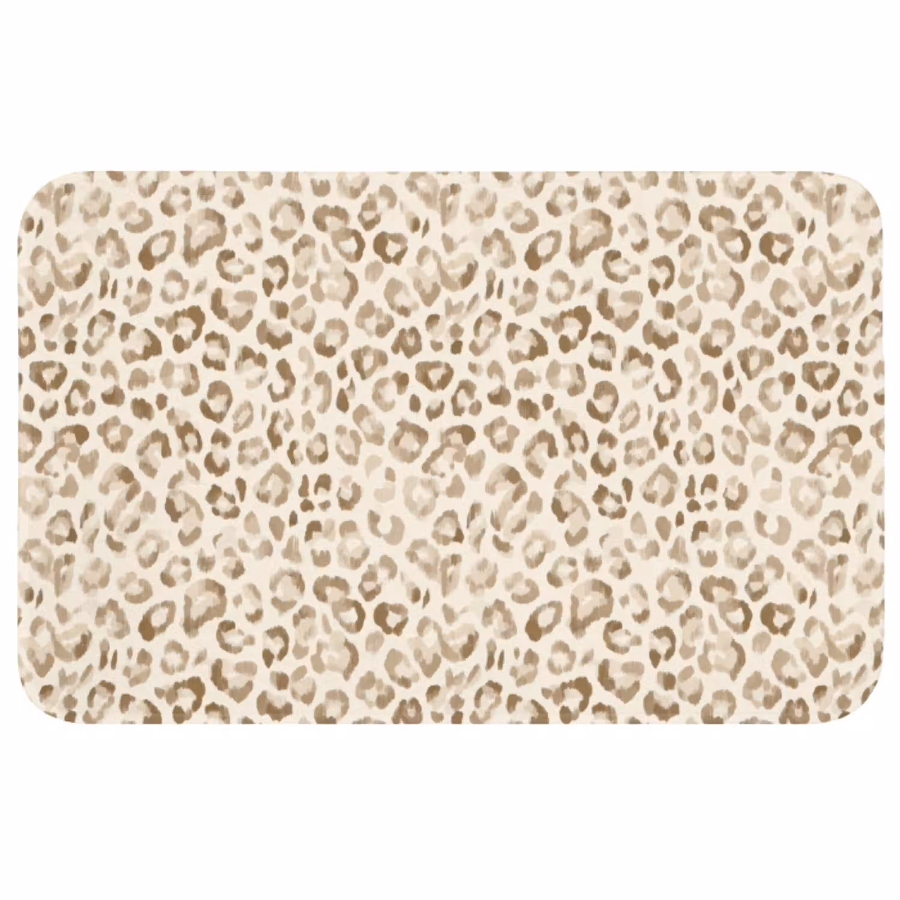 Luipaard - Klassiek - Beige Badmat middel 997 -3d